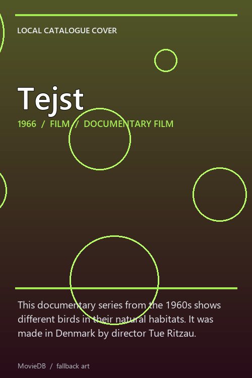 Tejst poster