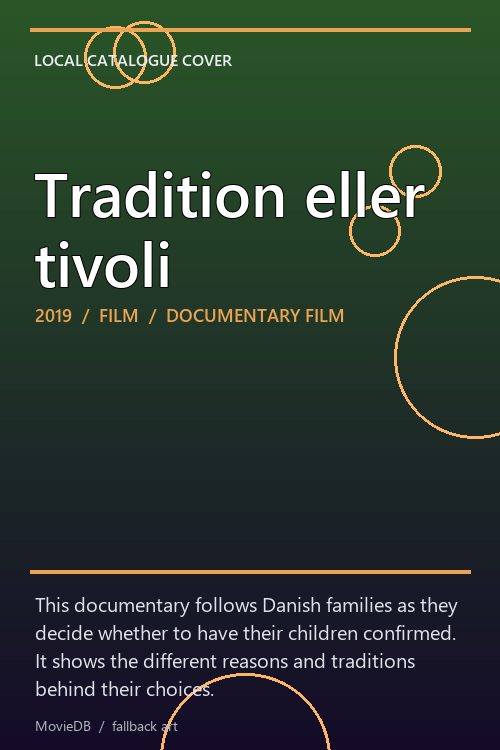 Tradition eller tivoli poster