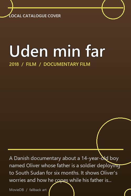 Uden min far poster