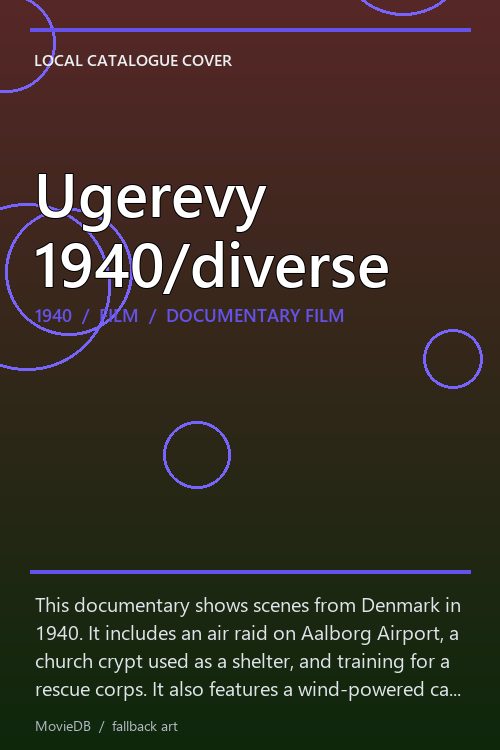 Ugerevy 1940/diverse poster