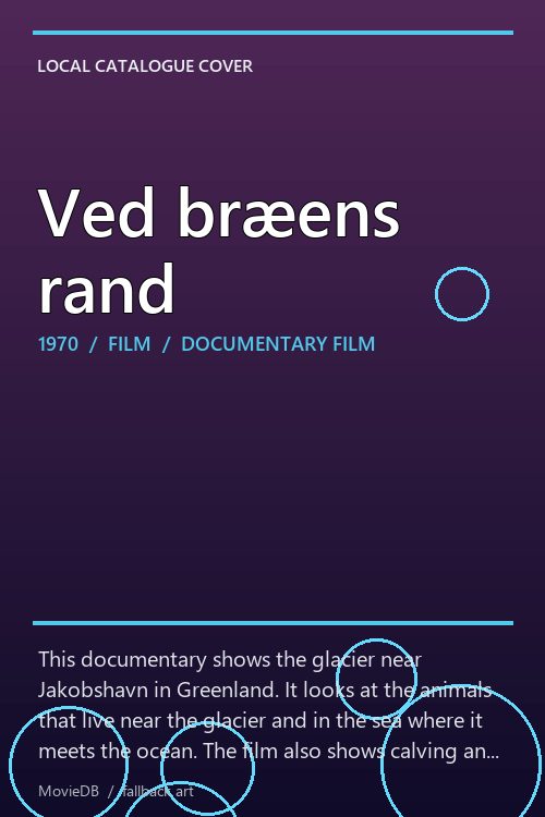 Ved bræens rand poster