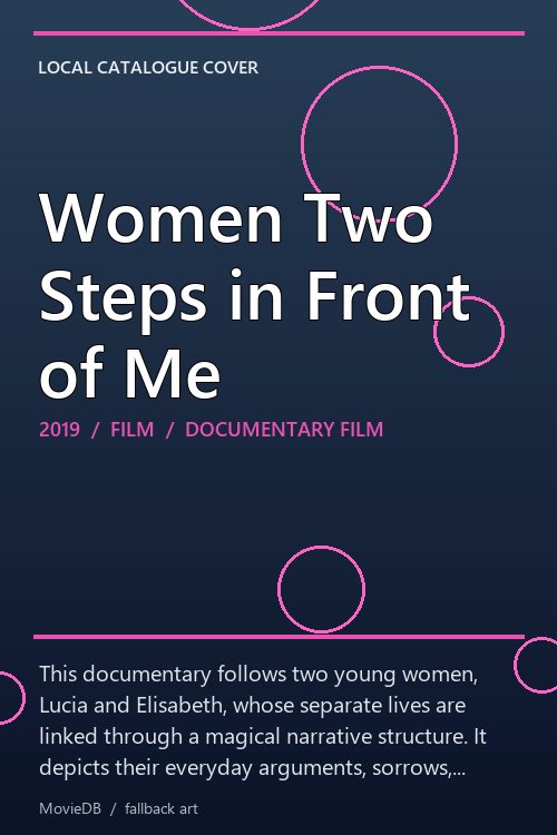Women Two Steps in Front of Me poster