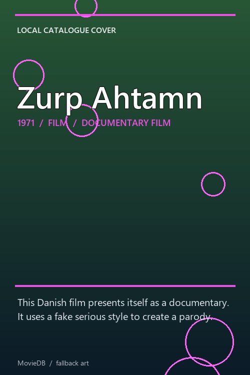 Zurp Ahtamn poster