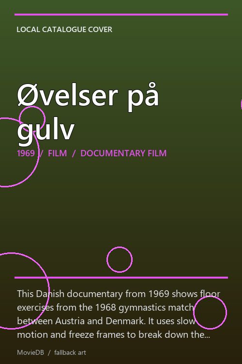 Øvelser på gulv poster