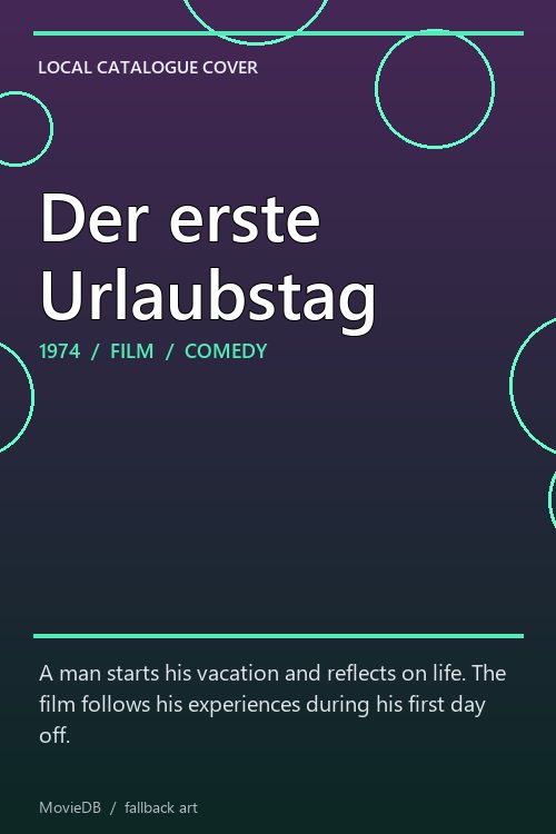 Der erste Urlaubstag poster