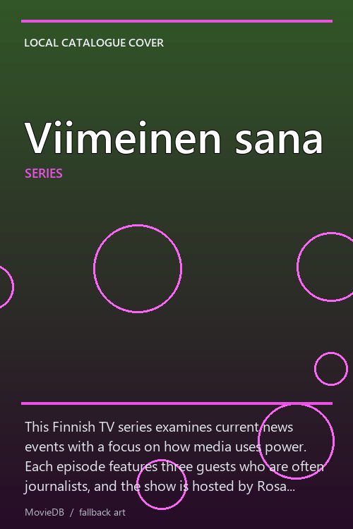 Viimeinen sana poster