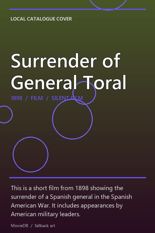 Surrender of General Toral poster