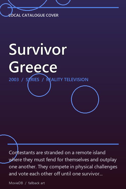 Survivor Greece poster