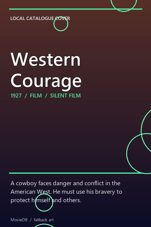 Western Courage poster