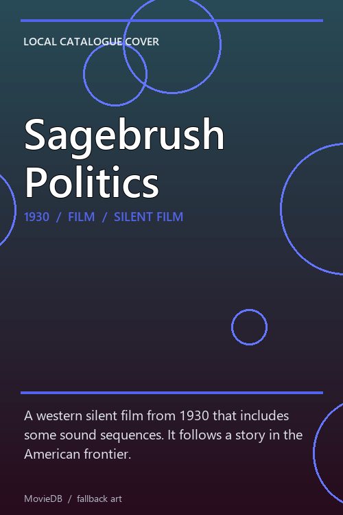 Sagebrush Politics poster