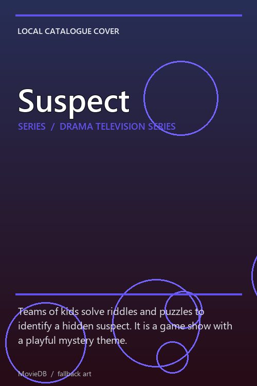 Suspect poster