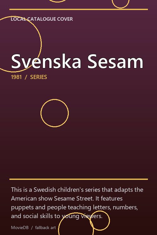 Svenska Sesam poster
