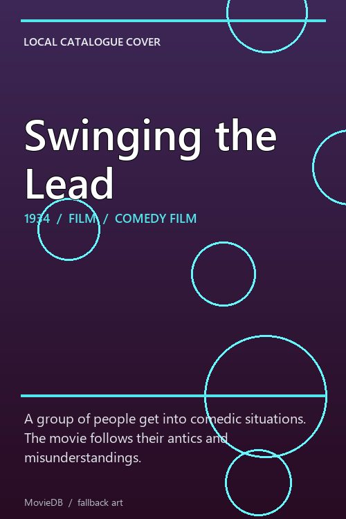 Swinging the Lead poster