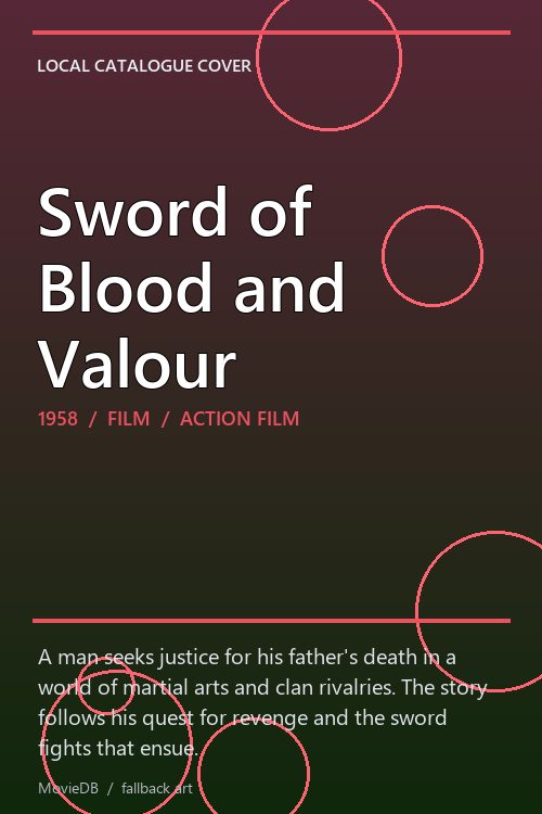 Sword of Blood and Valour poster