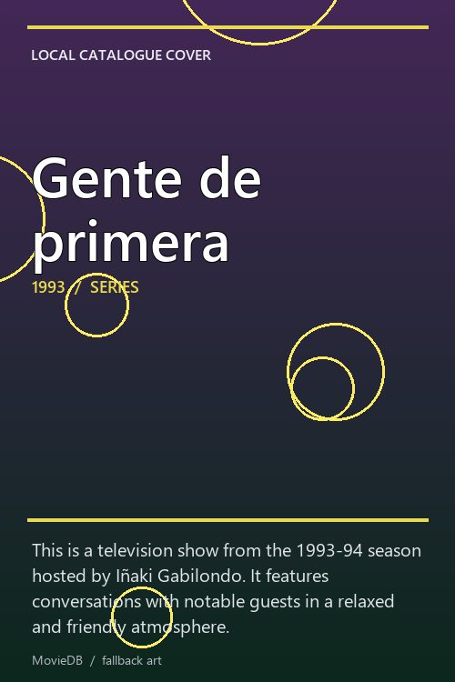 Gente de primera poster