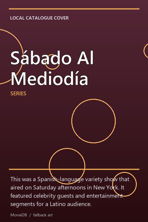 Sábado Al Mediodía poster