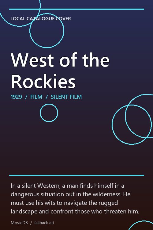 West of the Rockies poster