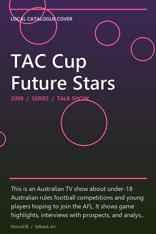TAC Cup Future Stars poster
