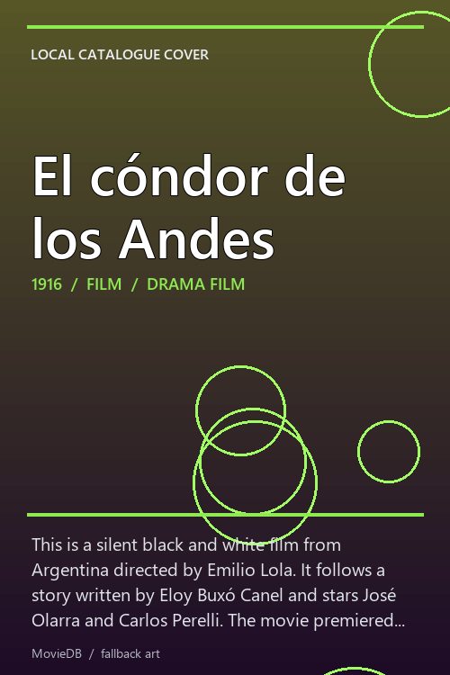 El cóndor de los Andes poster