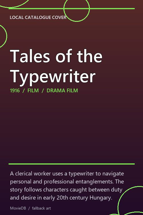 Tales of the Typewriter poster