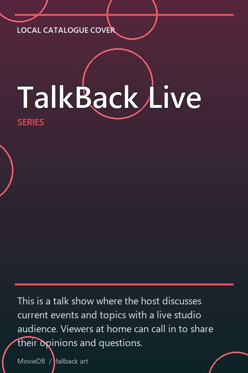 TalkBack Live poster