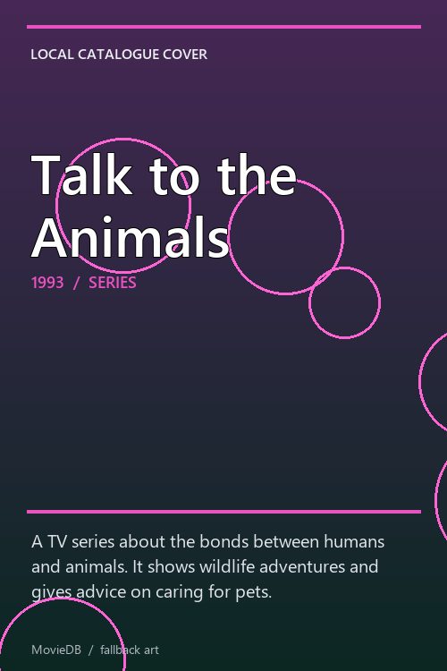 Talk to the Animals poster