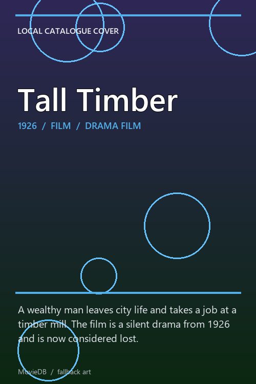 Tall Timber poster