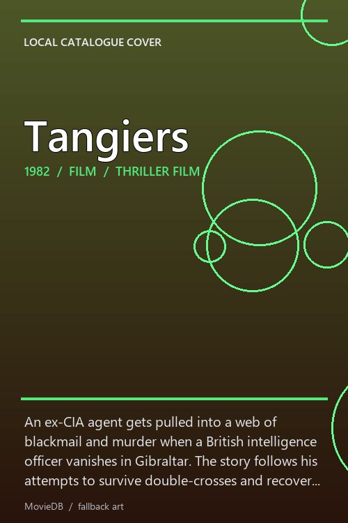 Tangiers poster
