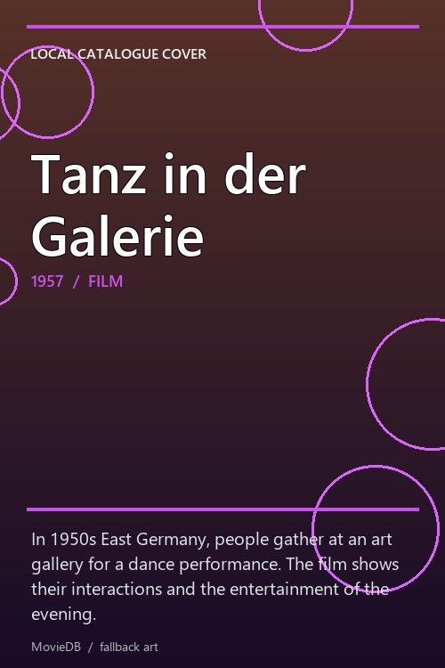 Tanz in der Galerie poster