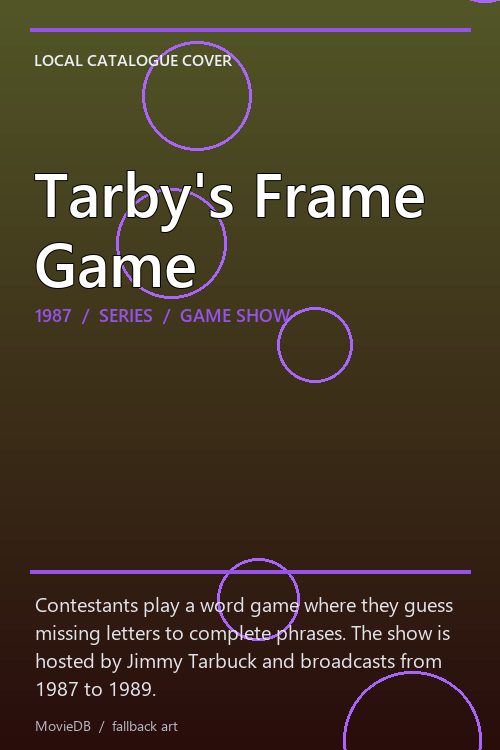 Tarby's Frame Game poster