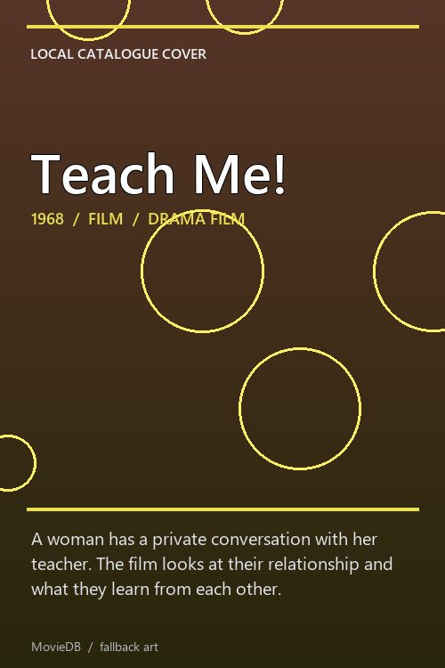 Teach Me! poster
