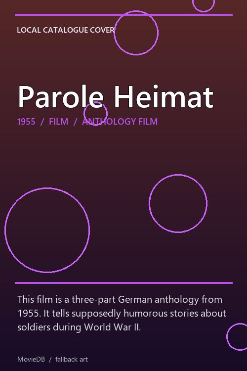 Parole Heimat poster