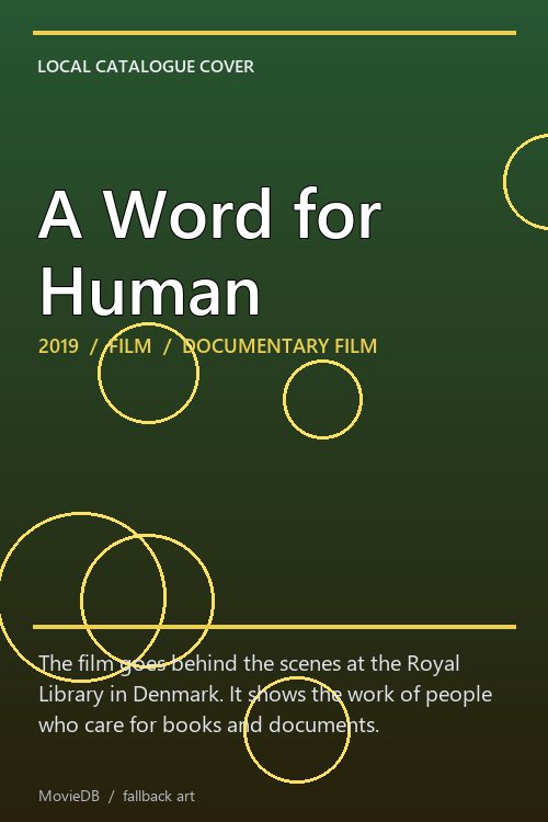 A Word for Human poster