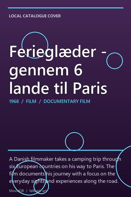 Ferieglæder - gennem 6 lande til Paris poster
