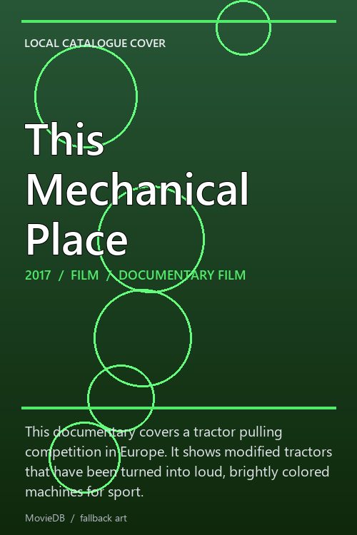 This Mechanical Place poster