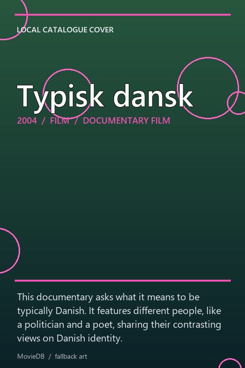 Typisk dansk poster