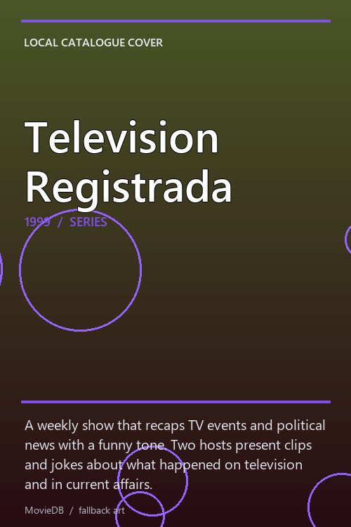 Television Registrada poster