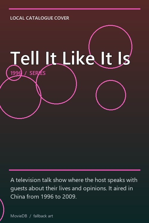 Tell It Like It Is poster