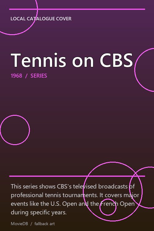 Tennis on CBS poster