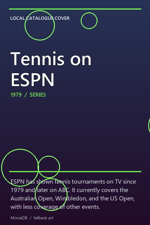 Tennis on ESPN poster