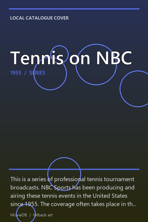 Tennis on NBC poster