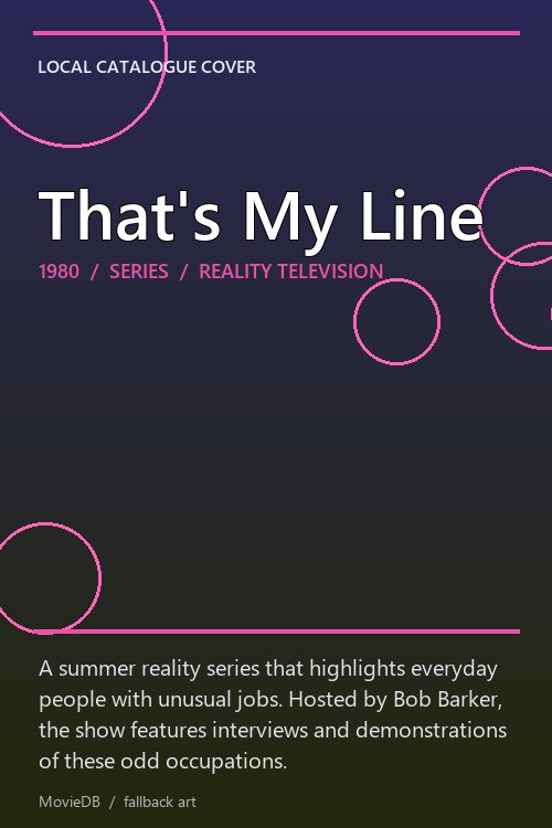 That's My Line poster