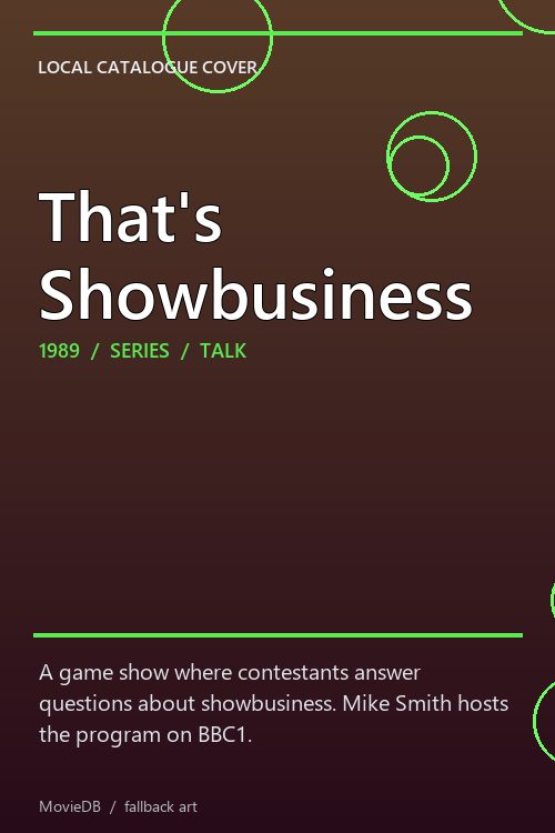 That's Showbusiness poster