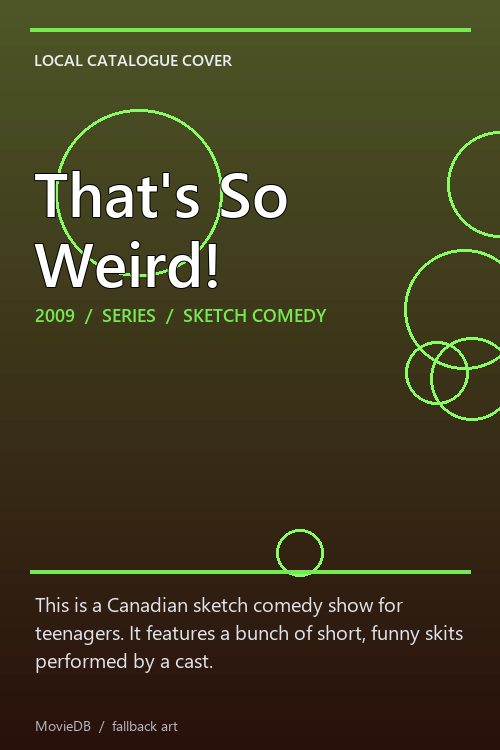 That's So Weird! poster