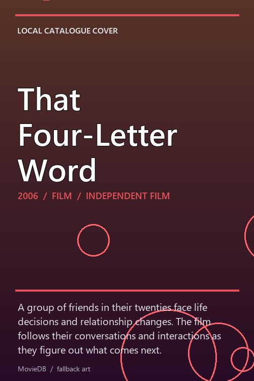 That Four-Letter Word poster