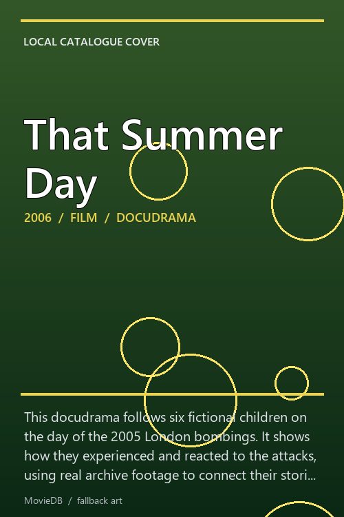 That Summer Day poster