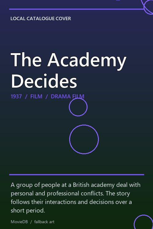 The Academy Decides poster