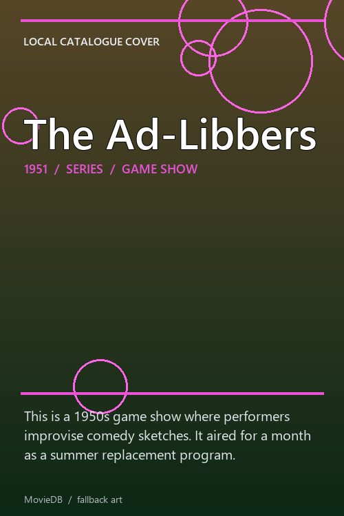 The Ad-Libbers poster