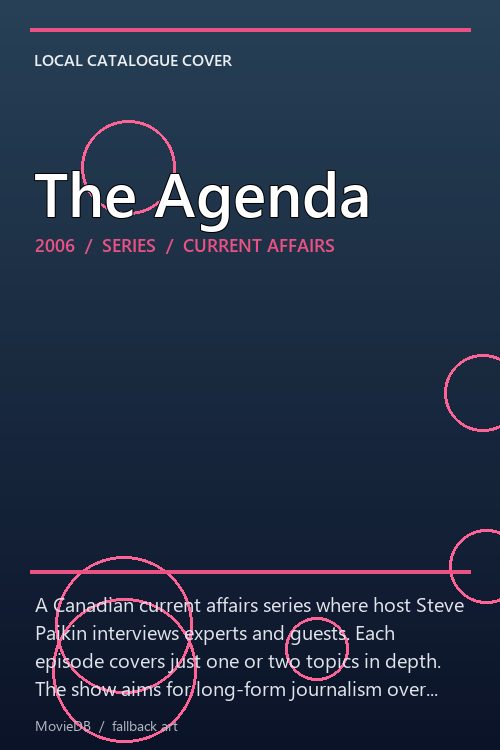 The Agenda poster