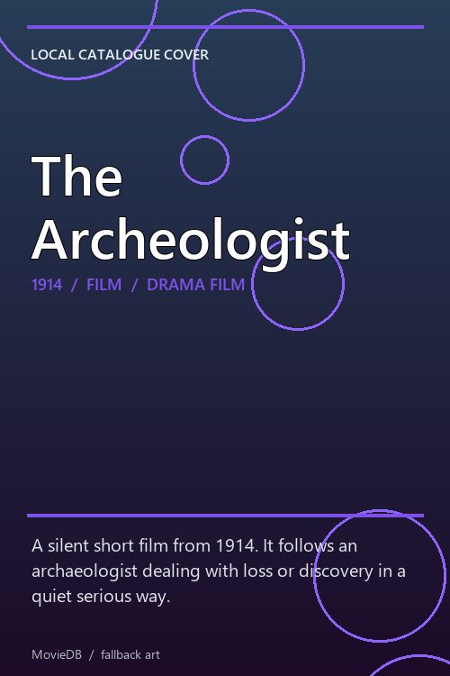 The Archeologist poster